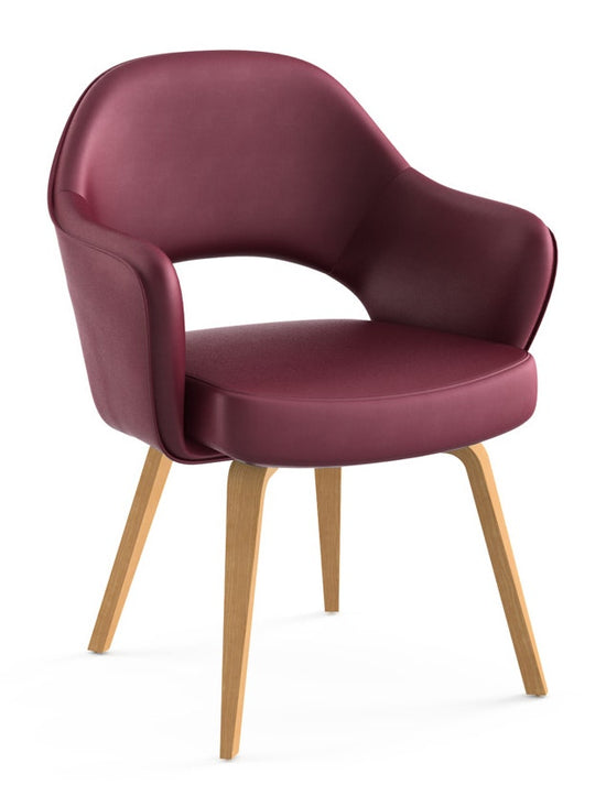 Knoll Saarinen - Executive Arm Chair with Wood Legs