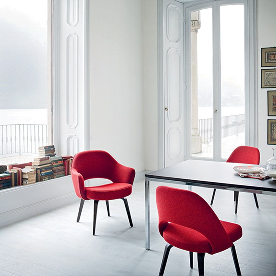 Knoll Saarinen - Executive Arm Chair with Wood Legs