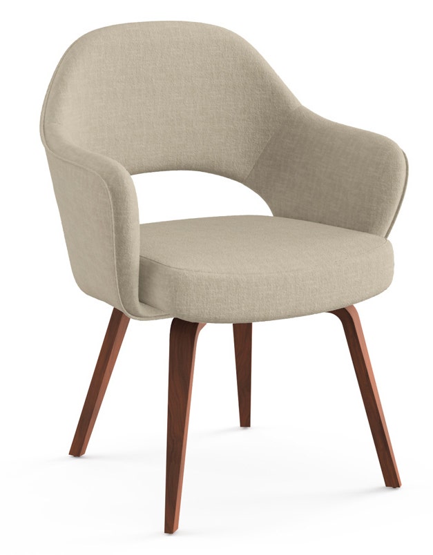 Knoll Saarinen - Executive Arm Chair with Wood Legs