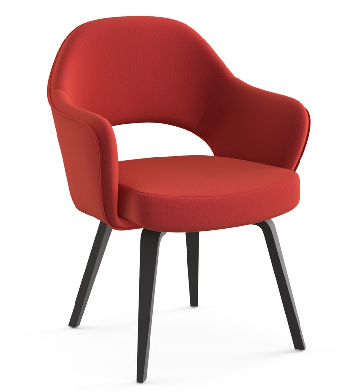 Knoll Saarinen - Executive Arm Chair with Wood Legs
