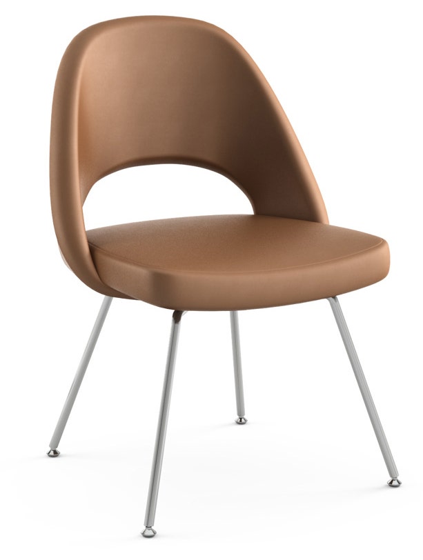 Knoll Saarinen - Executive Armless Chair with Tubular Legs