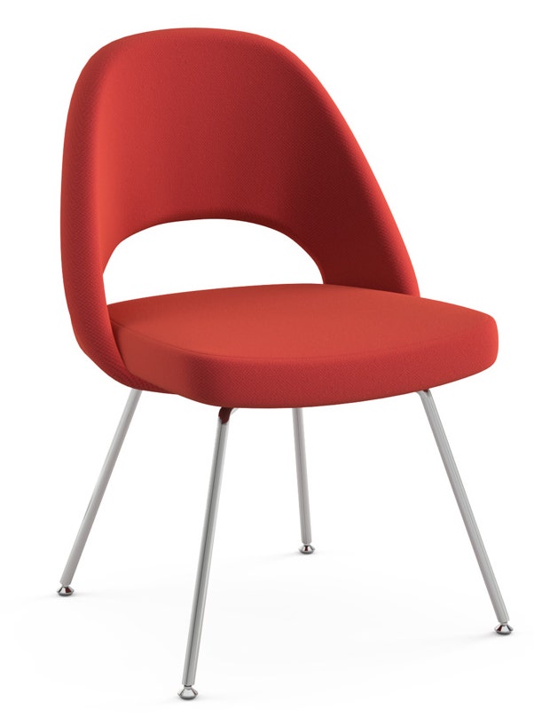 Knoll Saarinen - Executive Armless Chair with Tubular Legs
