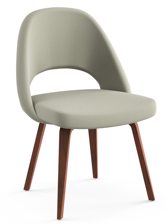 Knoll Saarinen - Executive Armless Chair with Wood Legs