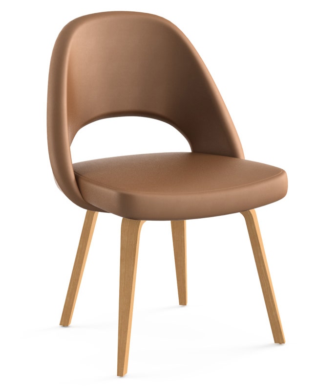 Knoll Saarinen - Executive Armless Chair with Wood Legs