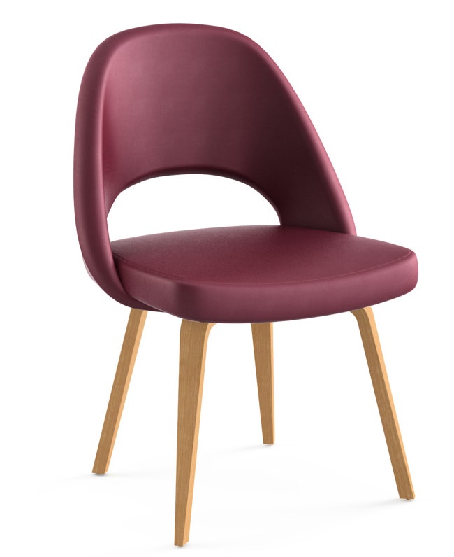 Knoll Saarinen - Executive Armless Chair with Wood Legs