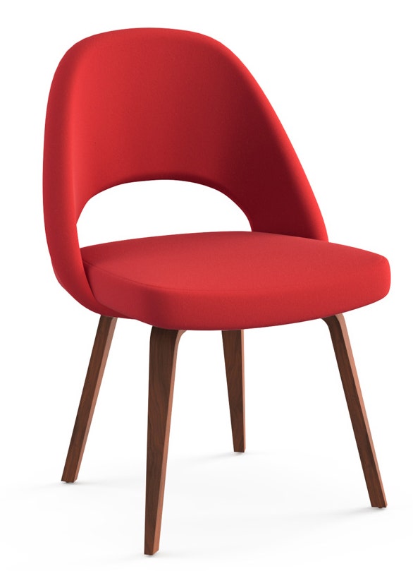 Knoll Saarinen - Executive Armless Chair with Wood Legs