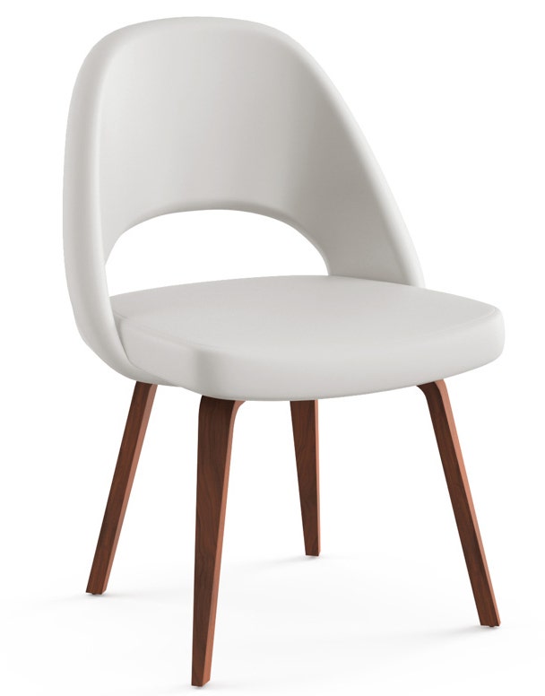 Knoll Saarinen - Executive Armless Chair with Wood Legs