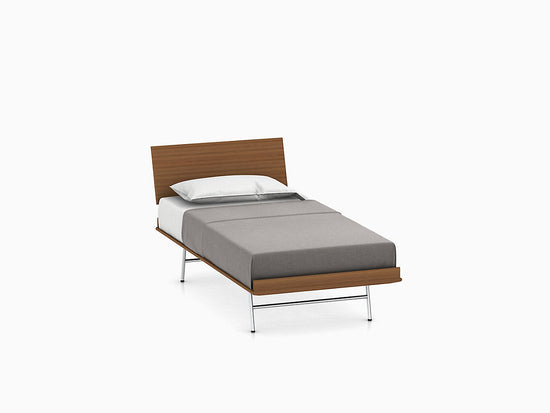 Nelson™ Thin Edge Bed (Walnut Frame) – Alteriors