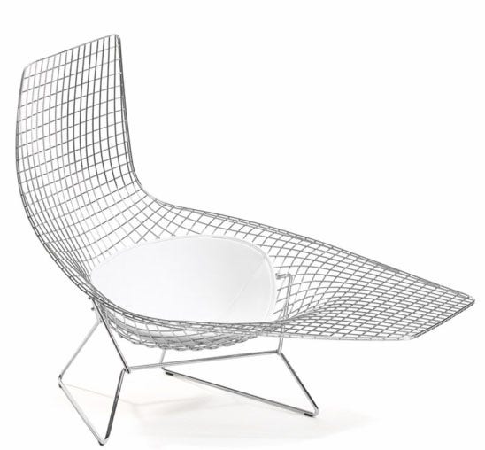 Knoll Harry Bertoia Asymmetric Chaise