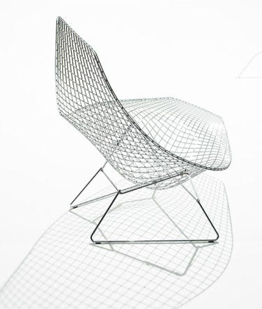 Knoll Harry Bertoia Asymmetric Chaise
