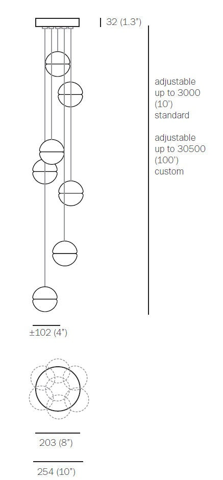 Bocci 14.7 Seven Pendant Light