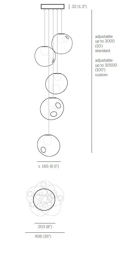 Bocci 28.5 Five Pendant Light