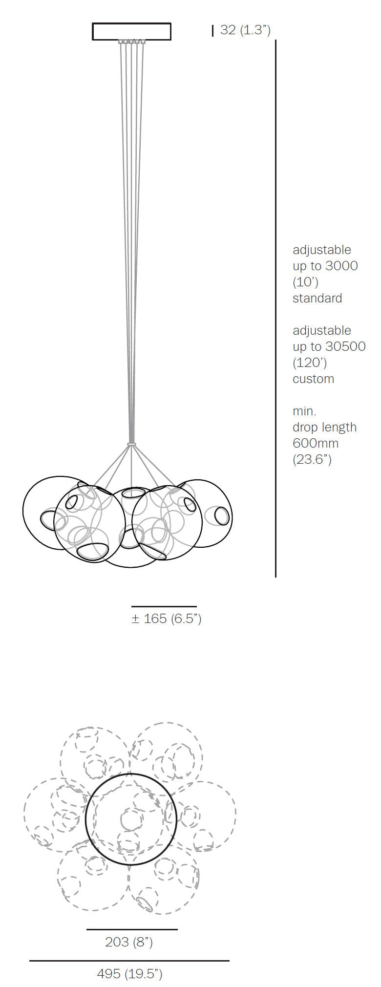 Bocci 28.7 Cluster Seven Pendant Light