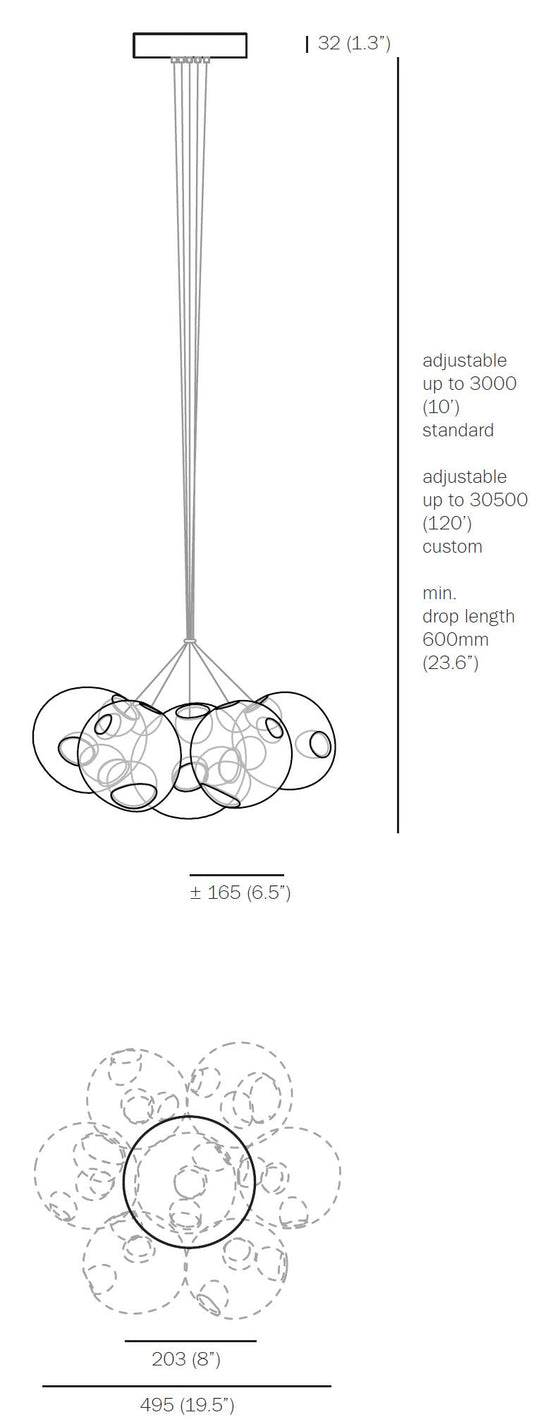 Bocci 28.7 Cluster Seven Pendant Light