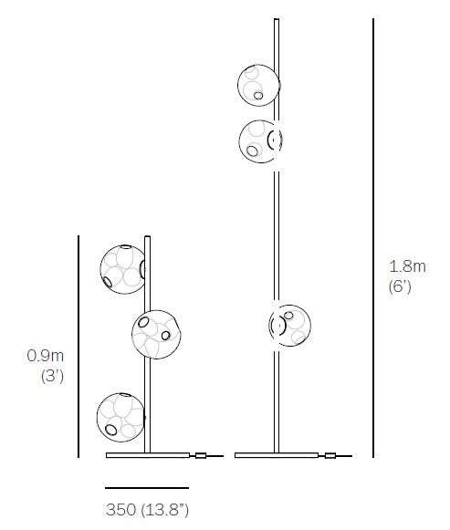 Bocci 38.3V Stem Floor Light