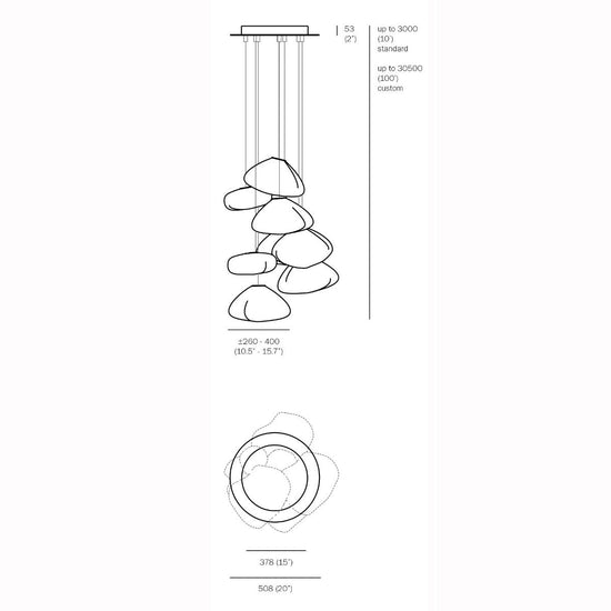 Bocci 73.8 Eight Pendant Light