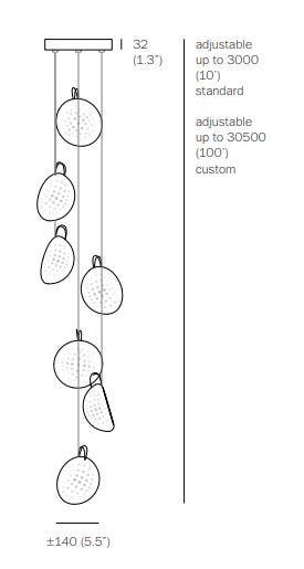 Bocci 76.7 Seven Pendant Light