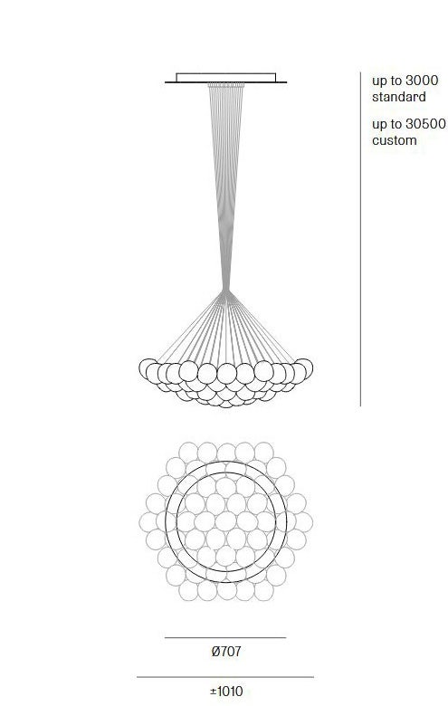 Bocci 84.61 Cluster Sixty One Pendant Light