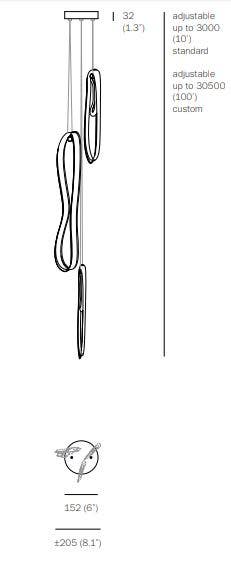 Bocci 87.3 Random Three Pendant Light