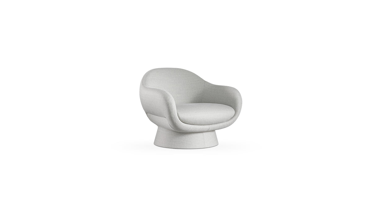 Boolean armchair with covered base