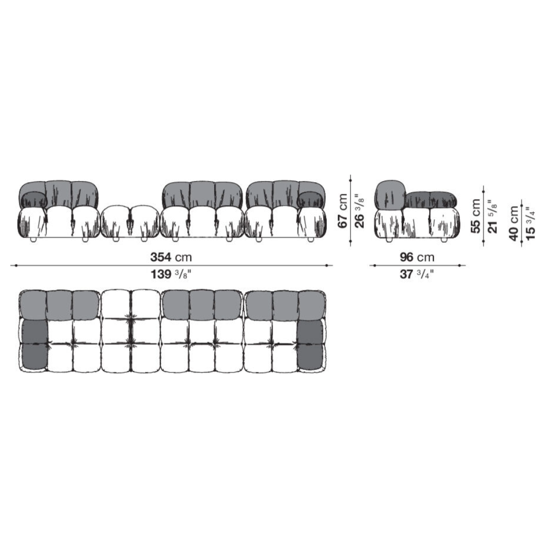Canapé Modulaire Camaleonda - Expédition Rapide