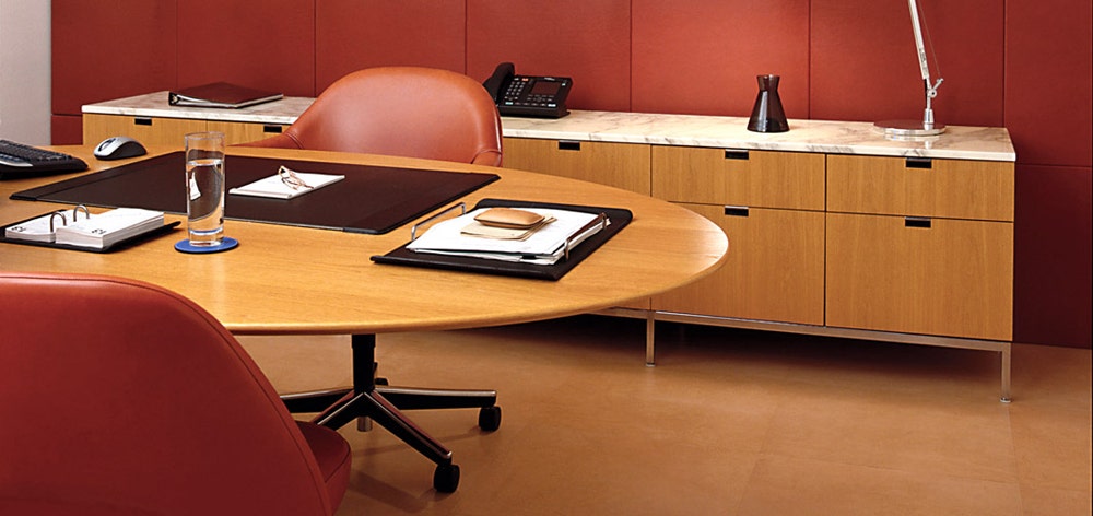Knoll Florence Knoll® Credenza - Four Position (Four Storage Cabinets) Style 3