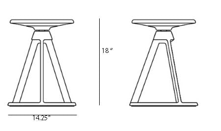 Knoll Barber Osgerby Piton™ Fixed Height Stool