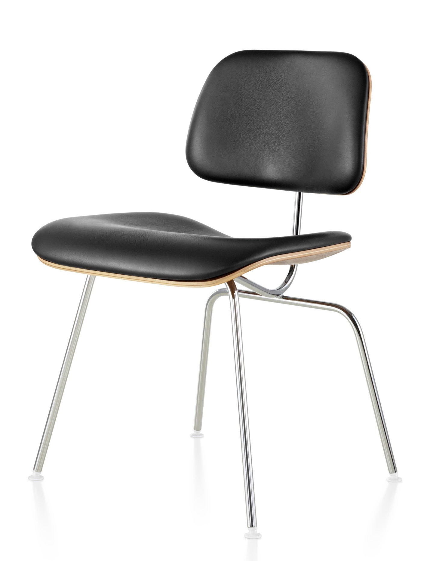 Herman Miller Eames® Molded Plywood Upholstered Dining Chair - Metal Legs