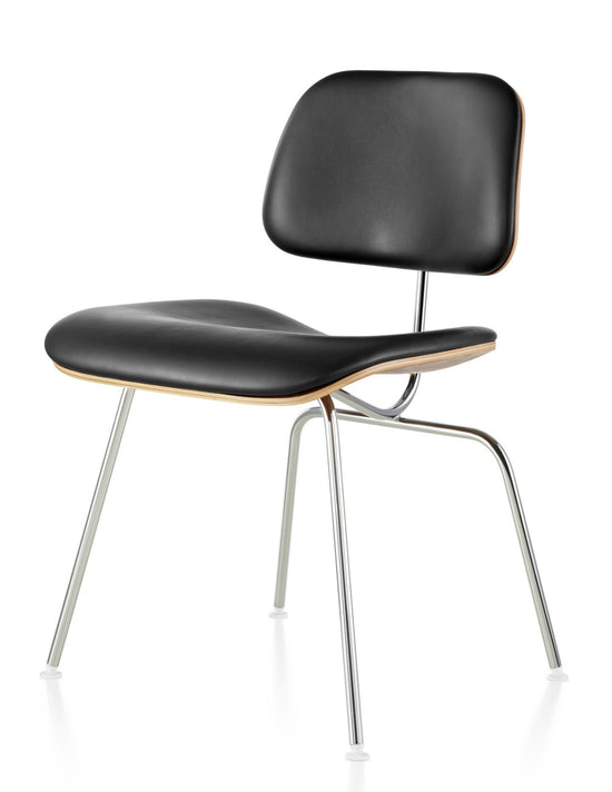 Herman Miller Eames® Molded Plywood Upholstered Dining Chair - Metal Legs