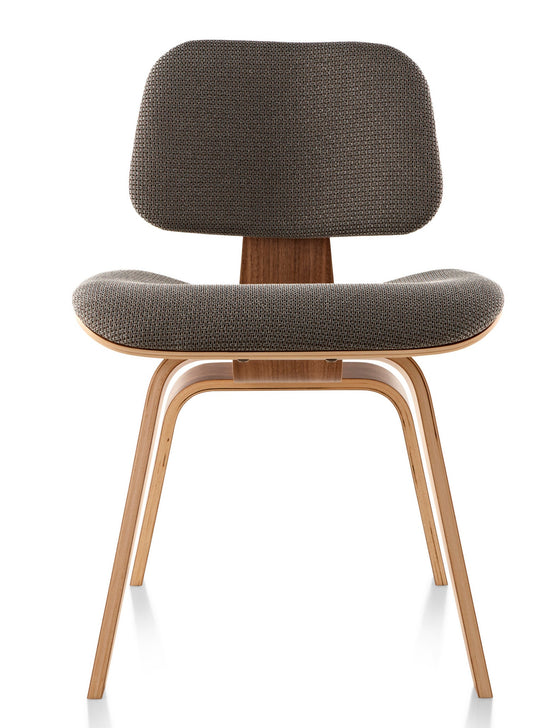 Herman Miller Eames® Molded Plywood Upholstered Dining Chair - Wood Legs
