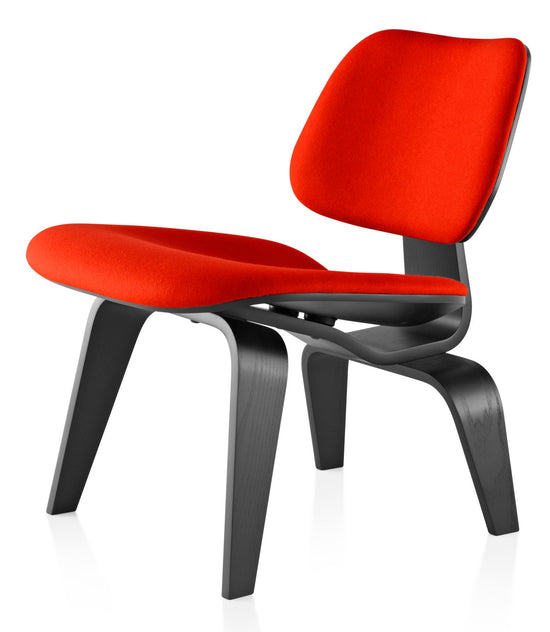 Herman Miller Eames® Molded Plywood Upholstered Lounge Chair - Wood Legs (LCW)