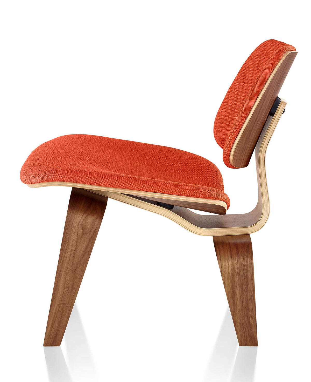 Herman Miller Eames® Molded Plywood Upholstered Lounge Chair - Wood Legs (LCW)