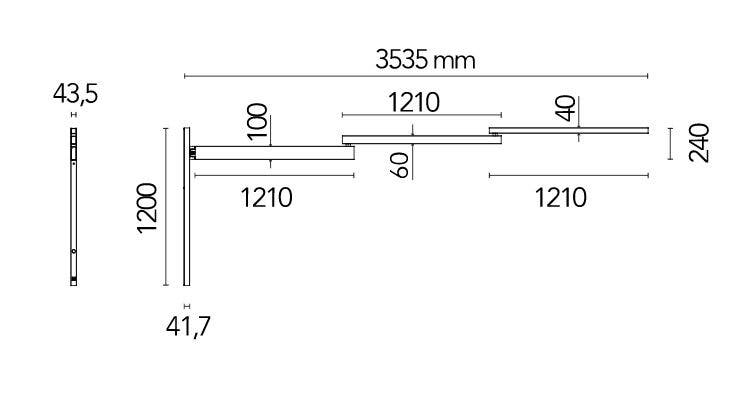Flos Black Flag Wall Lamp