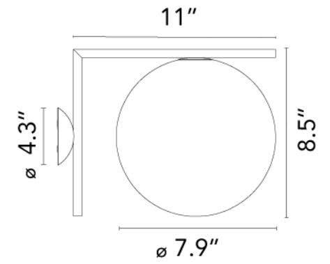 Flos IC Lights Wall/Ceiling Lamp