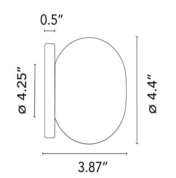 Flos Mini Glo-Ball Wall/Ceiling Lamp