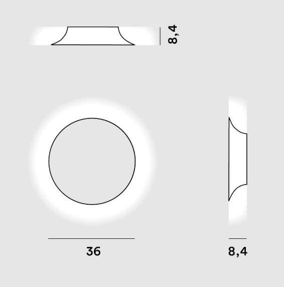 Foscarini Anoor Wall/Ceiling Lamp