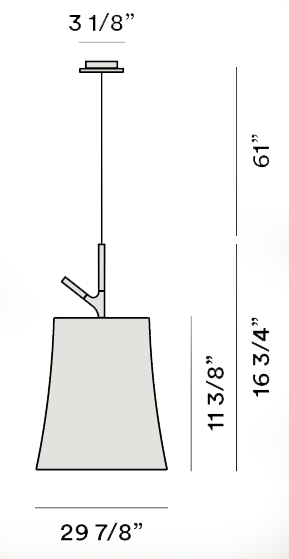 Suspension Birdie Foscarini