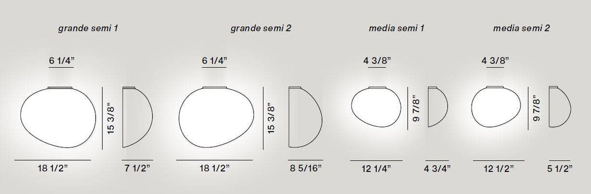 Foscarini Gregg Semi Wall/Ceiling Lamp