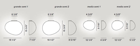 Foscarini Gregg Semi Wall/Ceiling Lamp