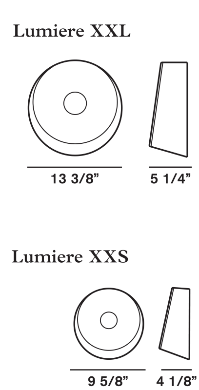 Foscarini Lumiere XXS/XXL Wall/Ceiling Lamp