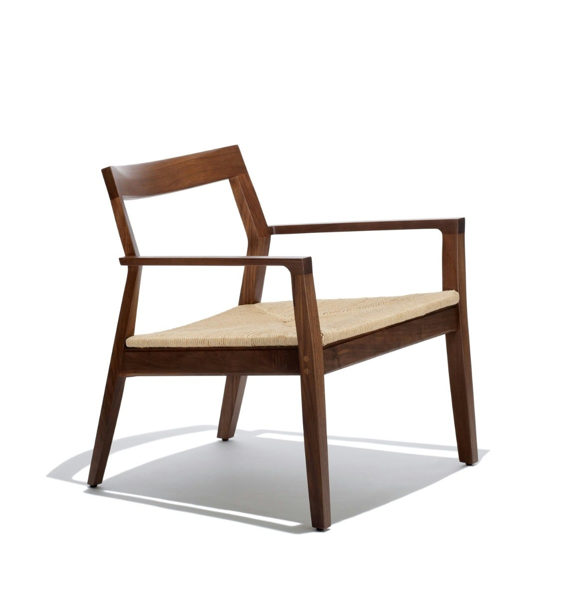 Knoll Marc Krusin Lounge Chair Armless Paper Rush Seat