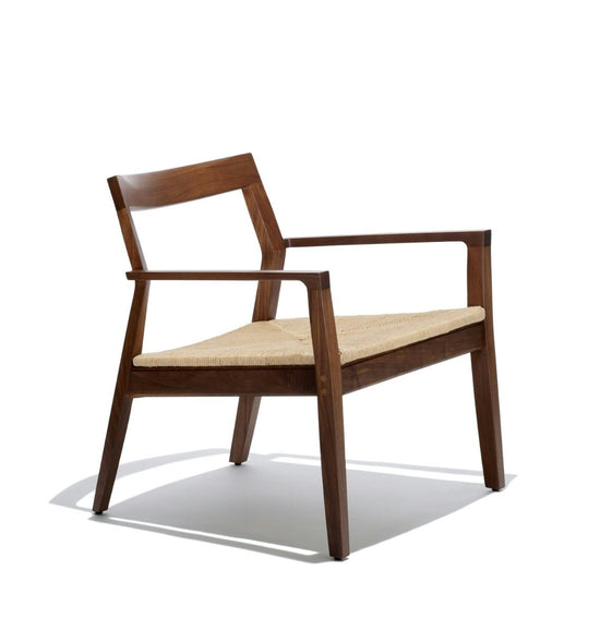 Knoll Marc Krusin Lounge Chair Armless Paper Rush Seat