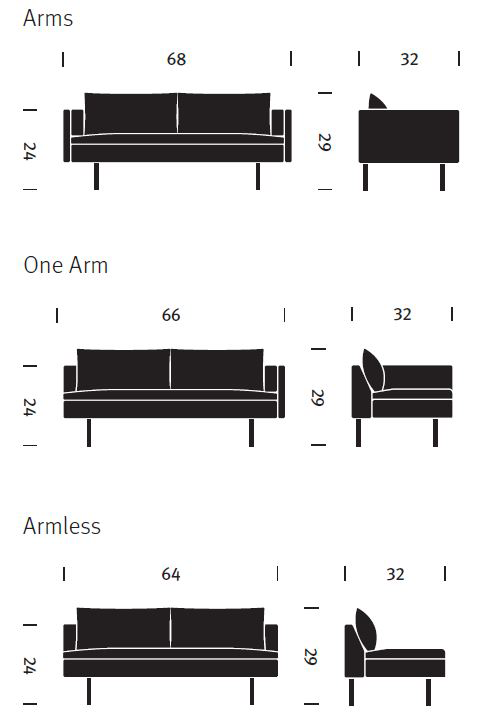 Herman Miller Bolster Settee