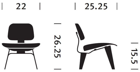Herman Miller Eames® Molded Plywood Lounge Chair - Wood Legs (LCW)