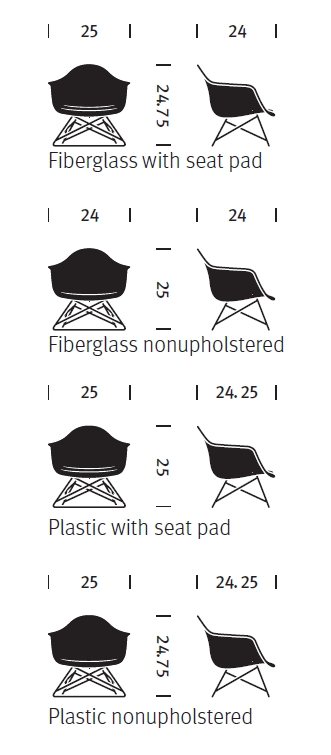 Herman Miller Eames® Molded Plastic Armchair - Low Wire Base
