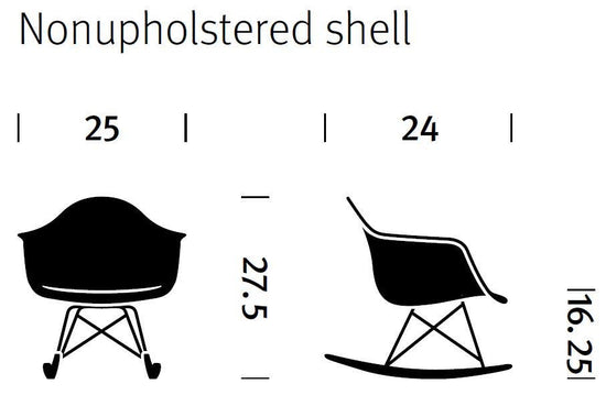 Herman Miller Eames® Molded Fiberglass Armchair Rocker Base (On Production Hold)