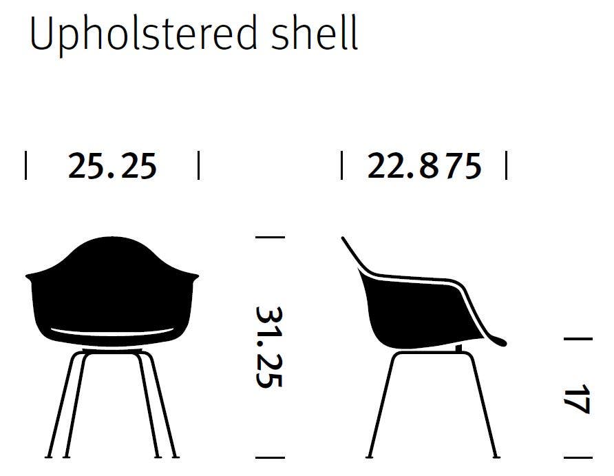 Herman Miller Eames® Molded Fiberglass Armchair - Upholstered (On Production Hold)