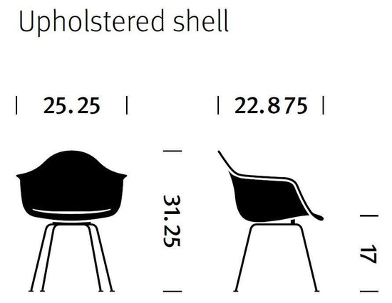 Herman Miller Eames® Molded Fiberglass Armchair - Upholstered (On Production Hold)