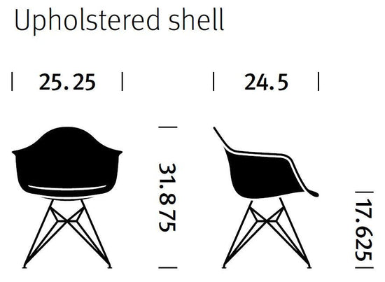 Herman Miller Eames® Molded Fiberglass Armchair - Upholstered (On Production Hold)