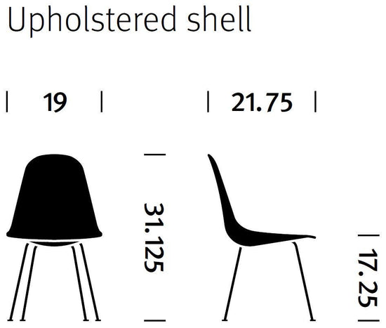 Herman Miller Eames® Molded Fiberglass Side Chair - Upholstered (On Production Hold)